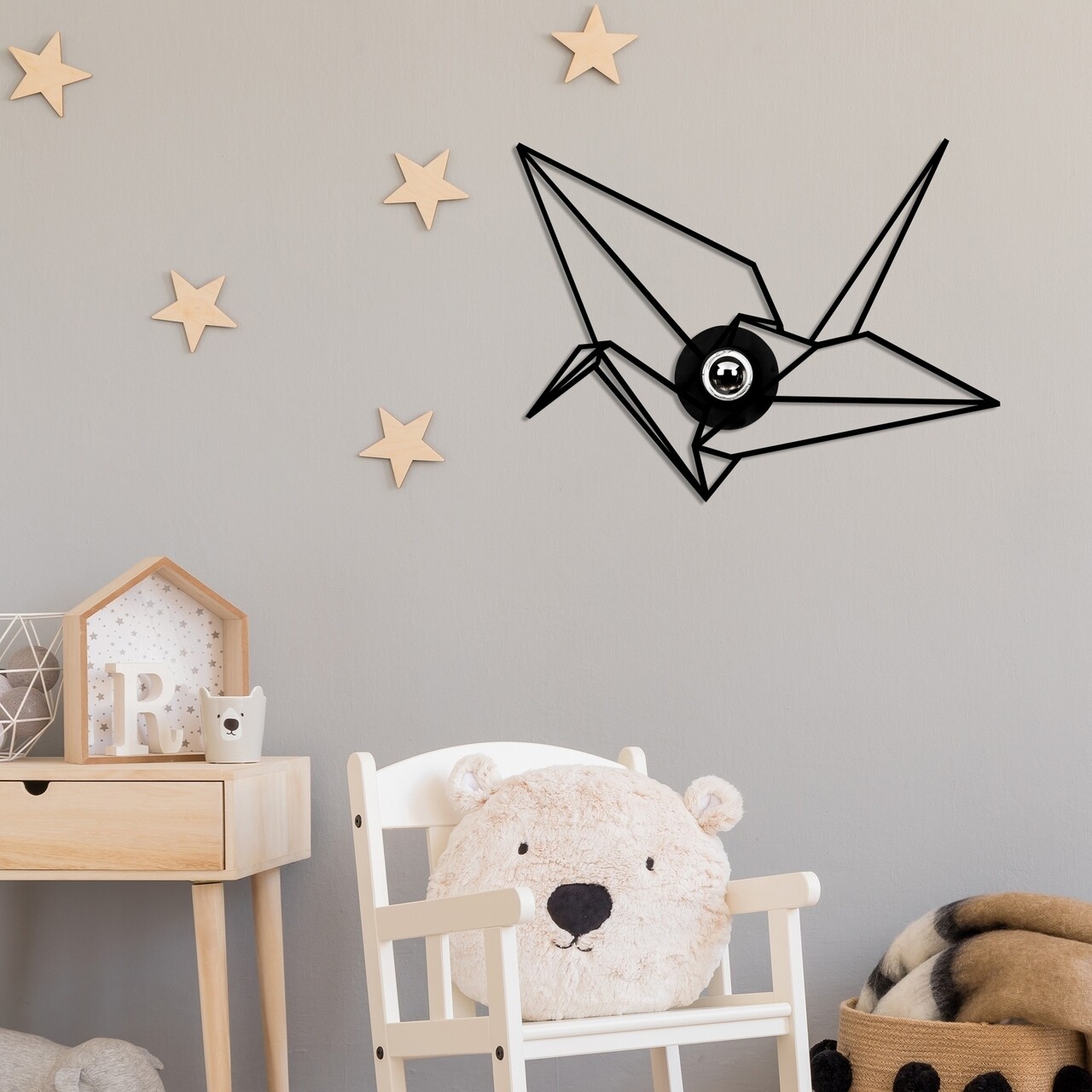 Lampa de perete, Shadow, 602 - A, E27, 100 W, metal/MDF, negru - imagine 7